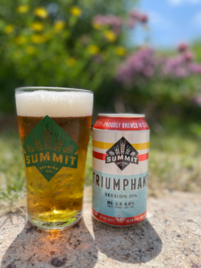 Triumphant Session IPA 12oz Can & Pour Shot by Flowers